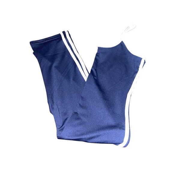 NWOT Spark, Blue and Cream floral print and plain Blue romper Set in a womens S - Picture 6 of 10